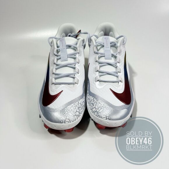 Nike Alpha Huarache Elite 4 Low MCS White Hyper Violet FQ7724 106 Size 12